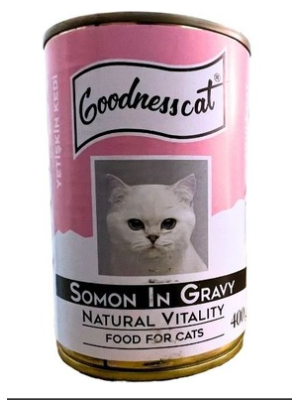 GOODNESS CAT KONSERVE SOMON ETLİ 400 GR